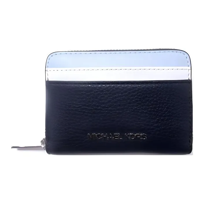 MICHAEL KORS Leather Card Holder Large Size Men's Marine Blue-0