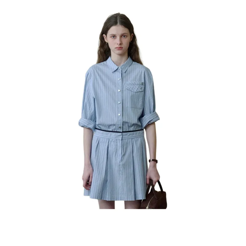 Teenie Weenie Long Sleeved Dress Women's Blue-2