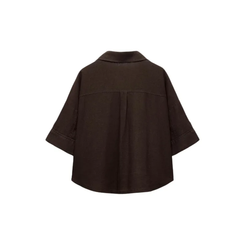 ZARA Shirts Women's Brown-1
