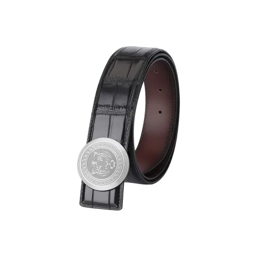 CATELLES Crocodile Leather Leather Belts Men's 3.8cm