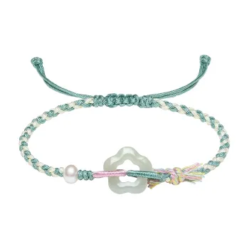 ZHOU LIU FU Hetian Jade Bracelets Green Jade Women's