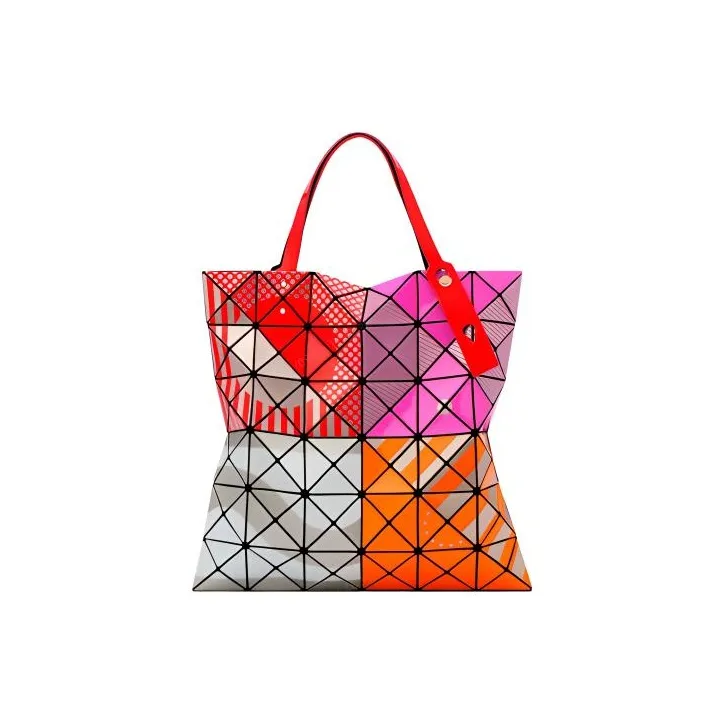 ISSEY MIYAKE PVC Tote Bag Shopping Bag Handbag Shoulder Bag Unisex Red-0