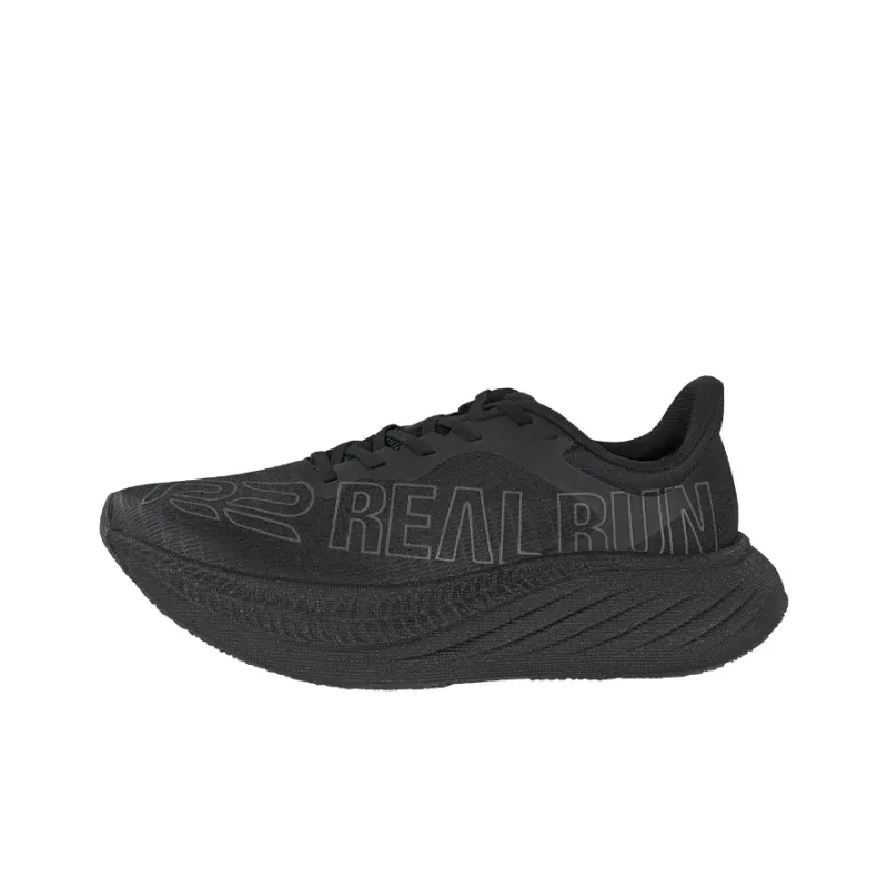 R2 REALRUN Running Shoes Unisex Low Top Night Black-0