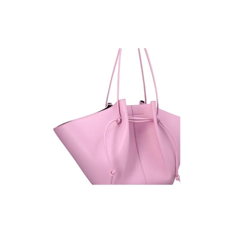 YUZEFI Calfskin Tote Bag, Shopping Bag, Shoulder Bag, Handbag Tubas Women's Pink-3