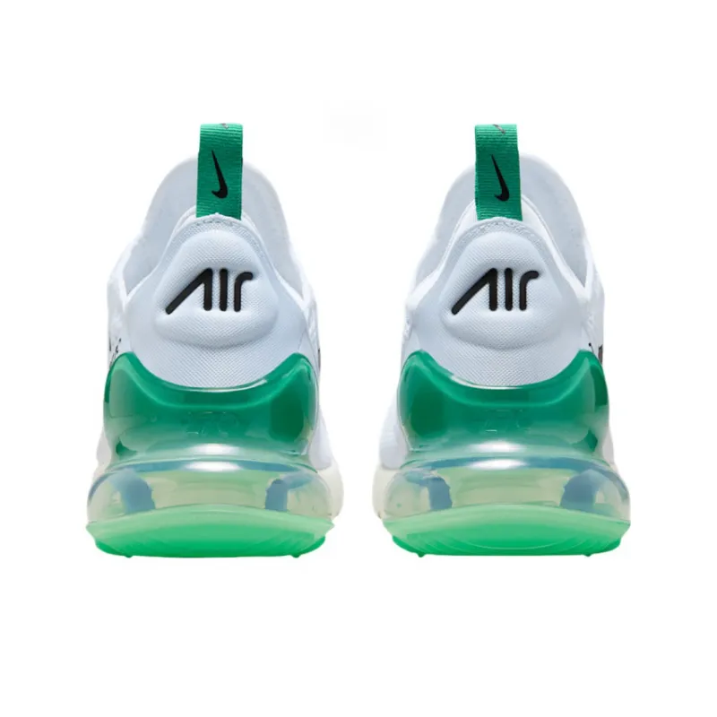 Nike Air Max 270 White Summit White Stadium Green Black Women's-4