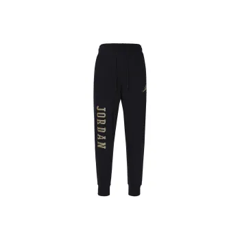 Jordan Jordan Essentials Holiday Knitted Sports Pants Men's Black/Gold Zodiac Gold