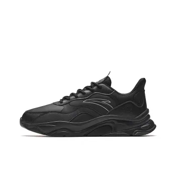Anta Little Millennium Anti-Slip And Wear-Resistant Height Increasing Low-Top Casual Shoes Men's Black