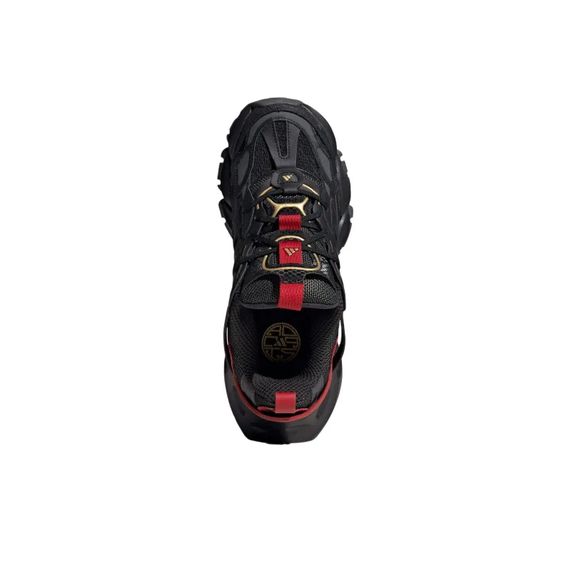 Adidas Xlg Runner Deluxe Black Gold Metallic Red-3