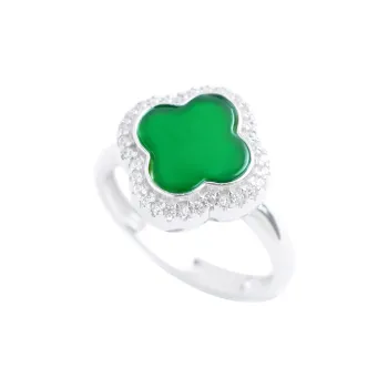 Clear Snow Ice Glutinous Jadeite Rings Women's