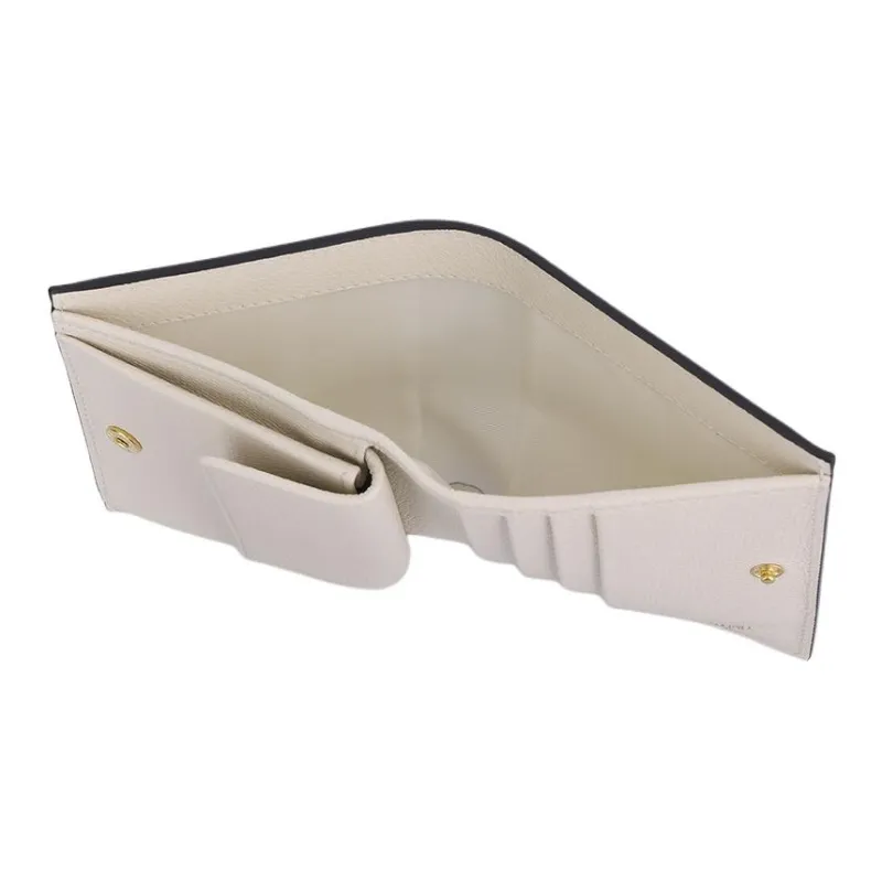 Valentino VLogo Signature Leather Wallet Women's Light Ivory-4