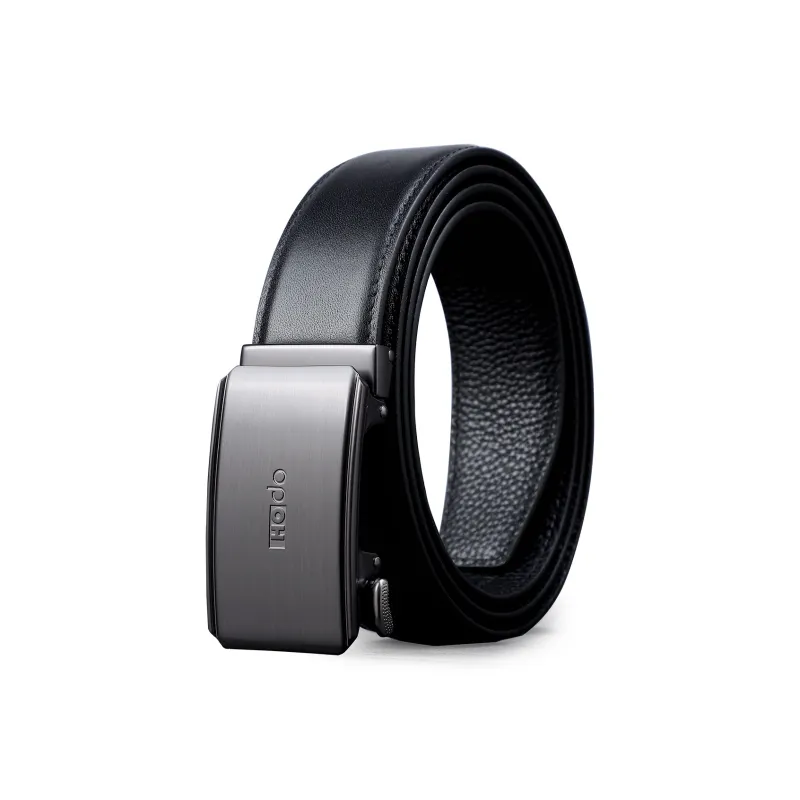 Red Bean Cow Leather Leather Belts Men's 3.5cm-0