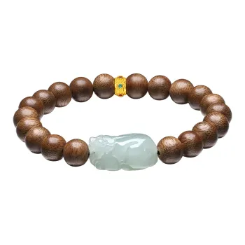 Century Edge Jewelry Hetian Jade Bracelets Pale Greenish White Jade Men's