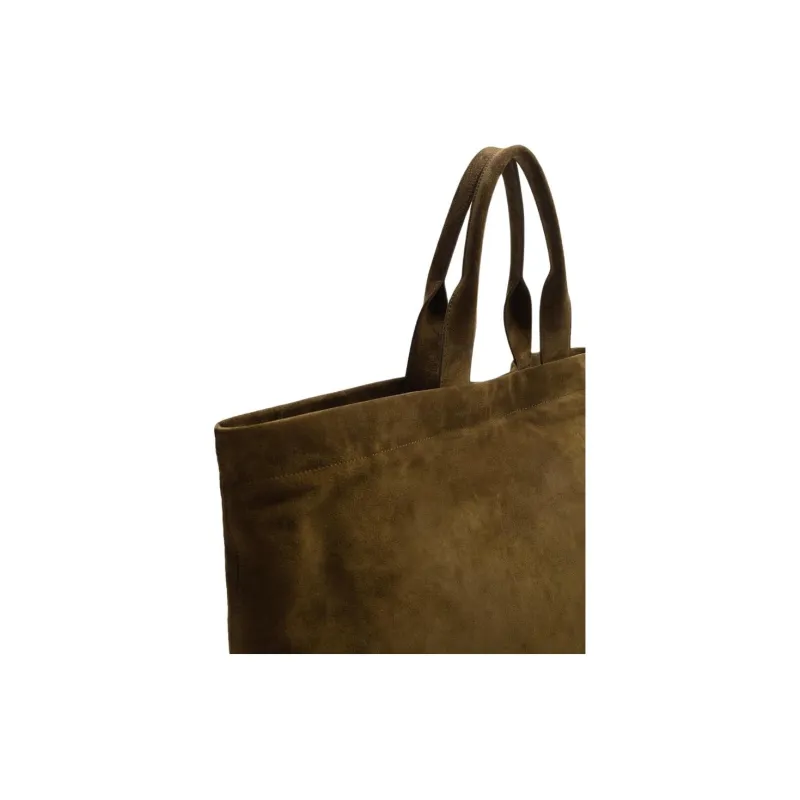 ZARA Cow Leather Tote Bag Shopping Bag Handbag Women's Brown-2