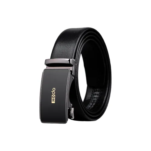Red Bean Split Cow Leather Leather Belts Men's Crystal Black Width  3.5cm