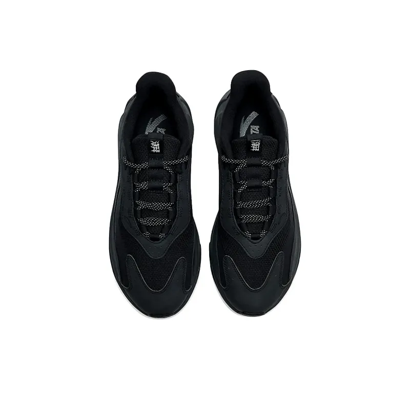 Anta Non-slip Wear-resistant Shock Absorption Low-Top Chunky Sneakers Women's Black-2