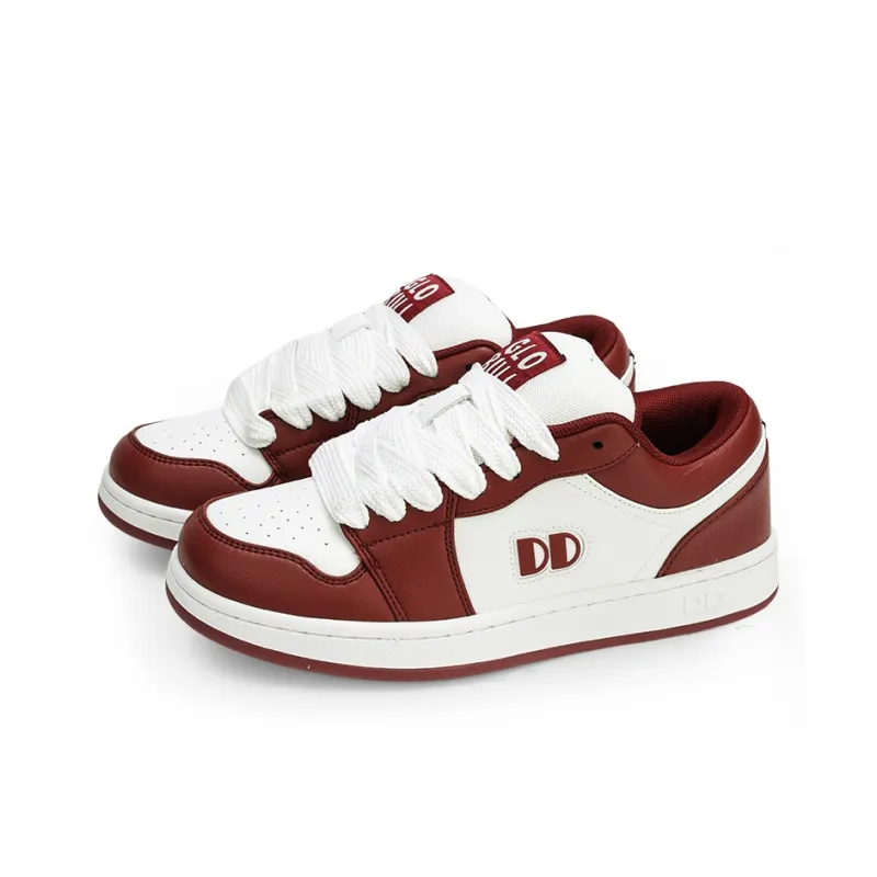 GLO BULL Puffy Shoes Coverage Wear-Resistant Lightweight Breathable Slip-Resistant Low-Top Skateboard Shoes Unisex-2