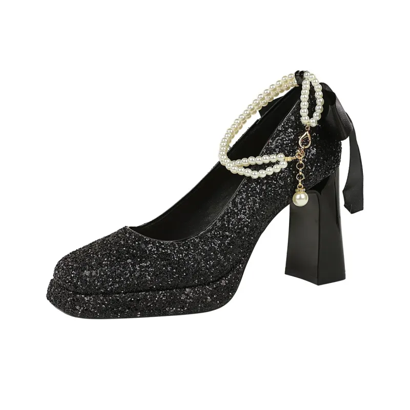QITUMAUL High Heels Women's-7
