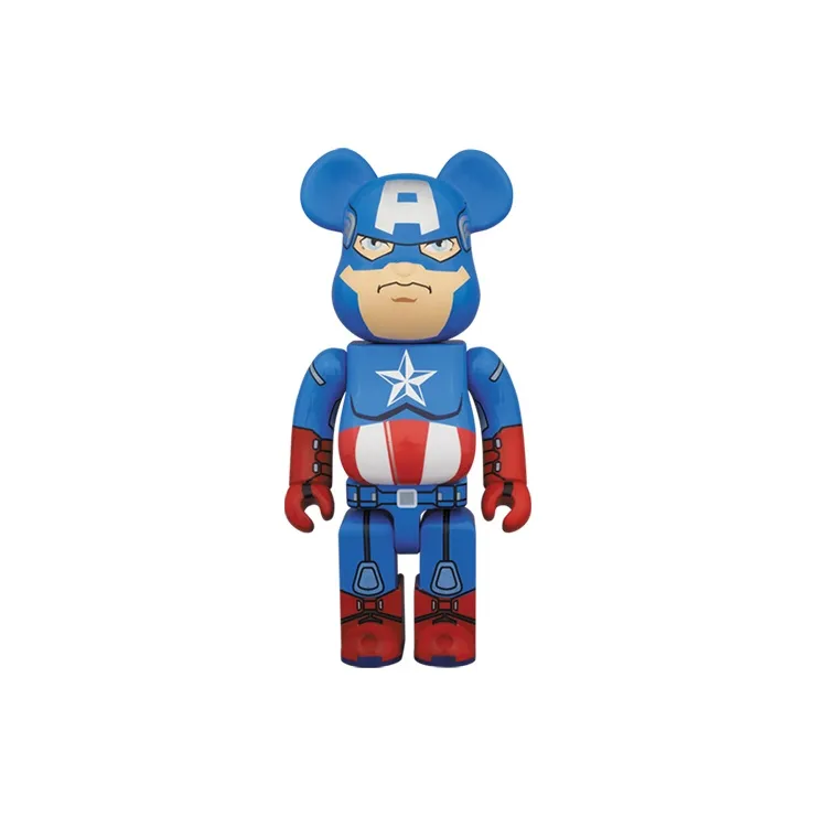 BE@RBRICK X Marvel Captain America Blue-0