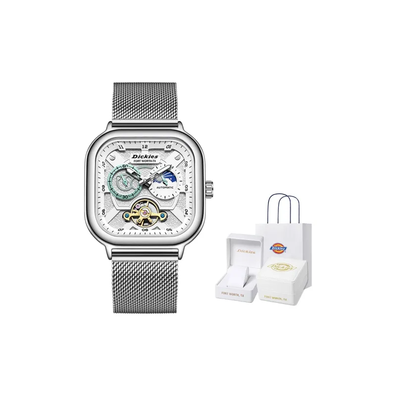 Dickies Wrist Watch Mechanical Movement White Dial Unisex Box Limited Edition-8