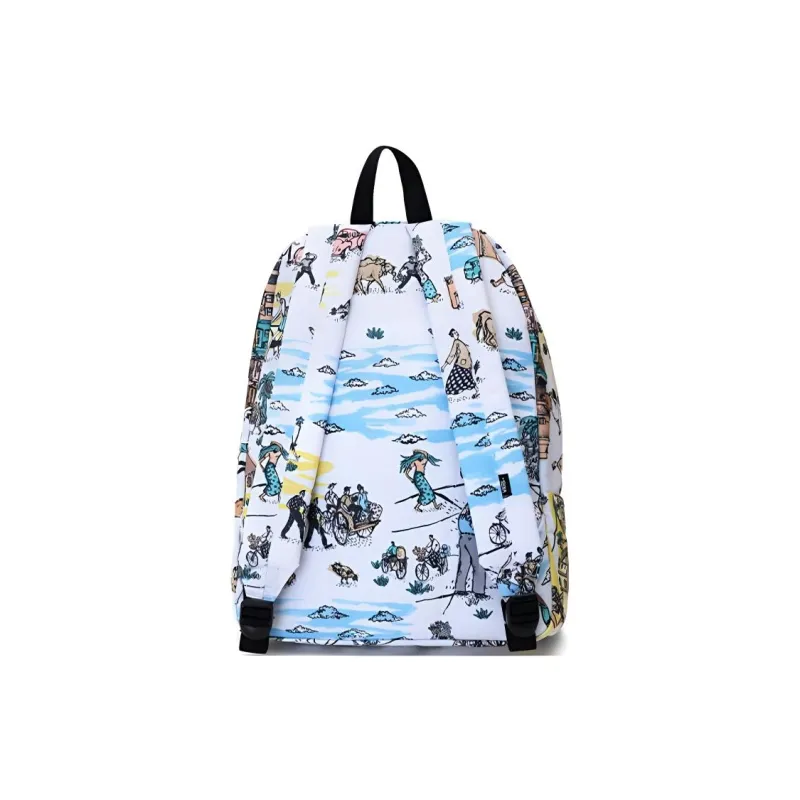 Vans Kide Collaboration Polyester Backpack Regular Unisex White-2