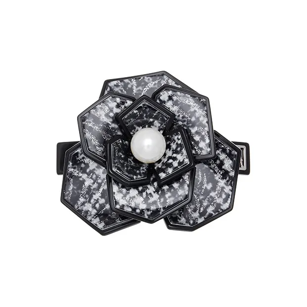 ALEXANDRE DE PARIS Exclusive Camellia Collection 6cm Hair Clip Top Clip Women's-0