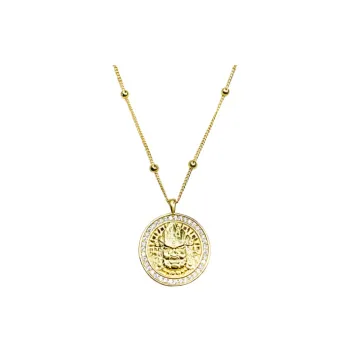 CUTE DAME S990 Sterling Silver Necklaces Women's Gold