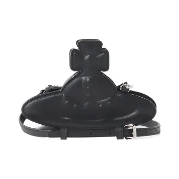Vivienne Westwood Calfskin Shoulder Bag Men's Black
