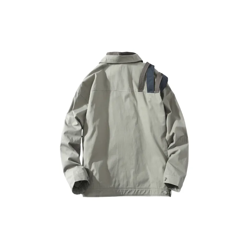 A SQUARE ROOT Jackets Coats Unisex Gray Green-1