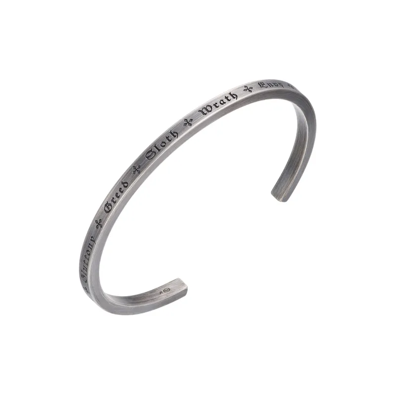 JANENG 925 Sterling Silver Bangles Unisex-3