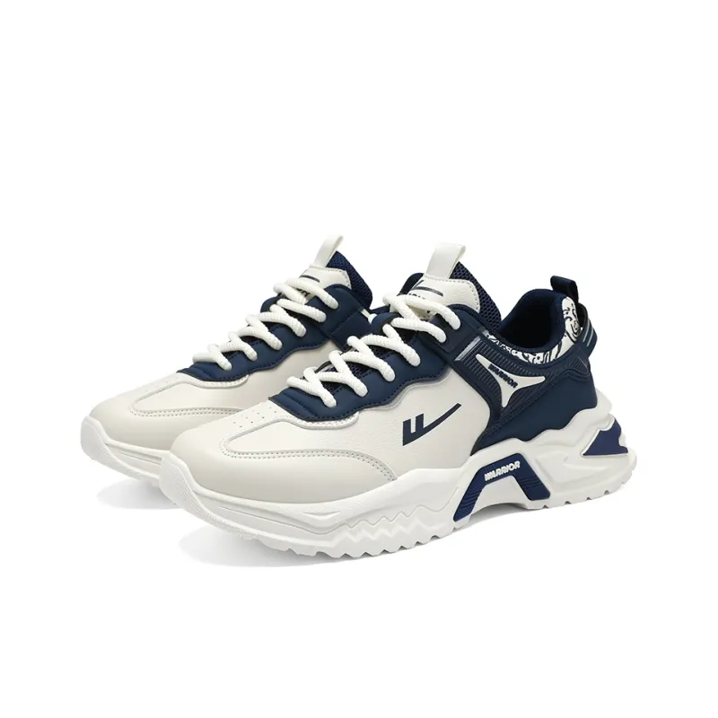 Warrior Wear-Resistant Breathable Height Increasing Low-Top Chunky Sneakers Men's-17