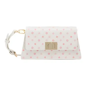 Furla Soft Textured Leather Crossbody Bag Shoulder Bag Mini Women's Cotton Candy