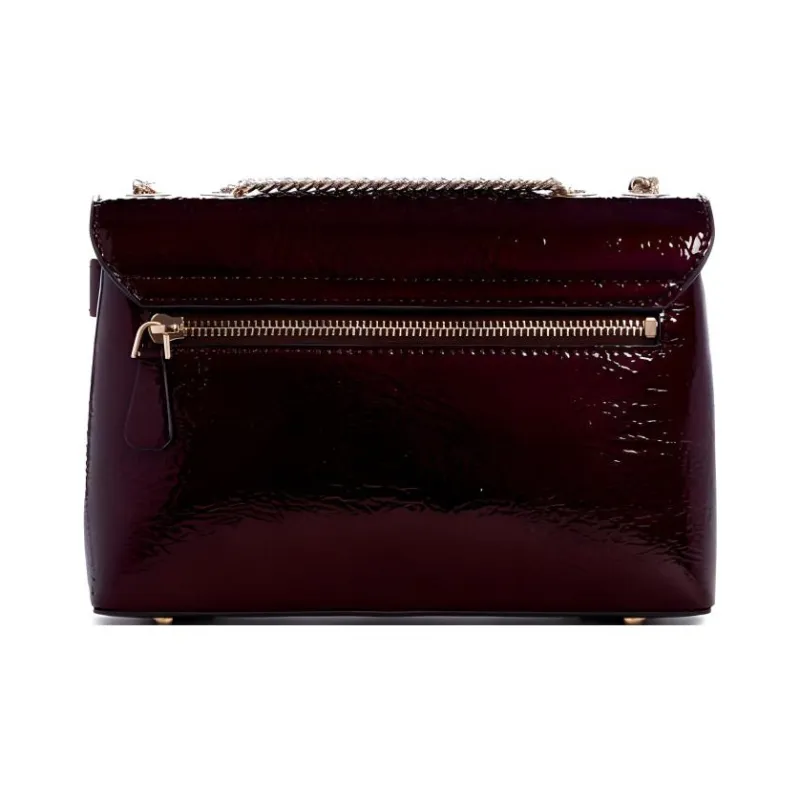 GUESS Artificial Leather Envelope Bag Crossbody Bag Shoulder Bag Medium Size Women's Burgundy-2