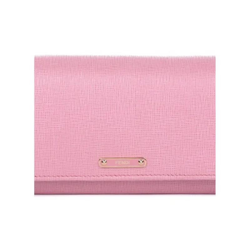 FENDI Leather Wallet Regular Women's Dusty Pink/Candy-4
