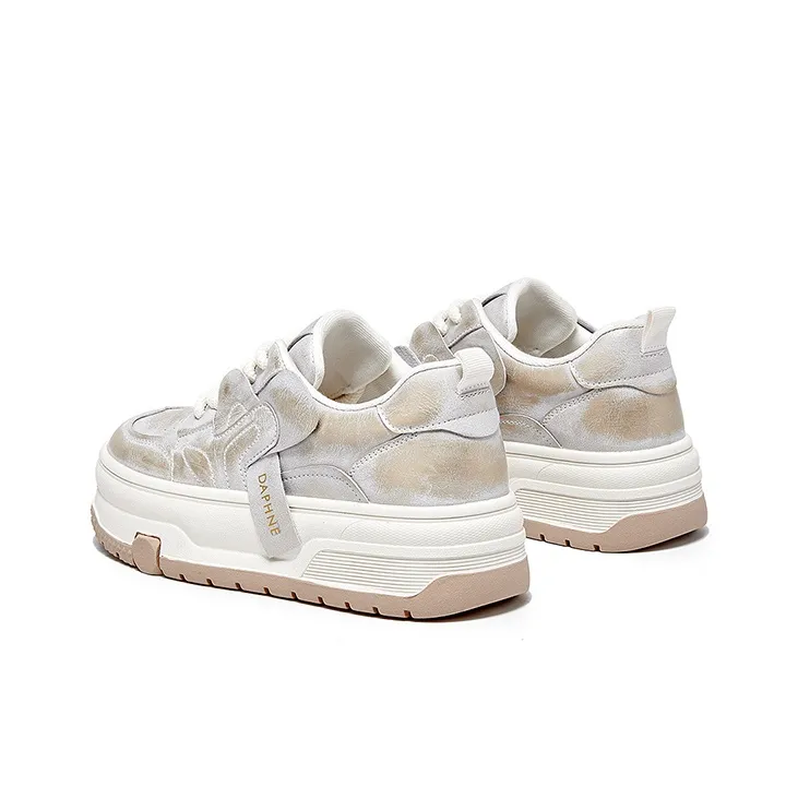 DAPHNE Anti-Slip And Wear-Resistant Lightweight Height Increasing Low-Top Skateboard Shoes Women's-10