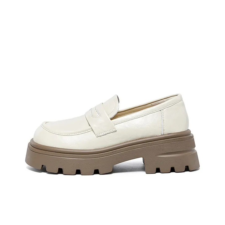 DAPHNE Loafers Women's Black/Beige-7