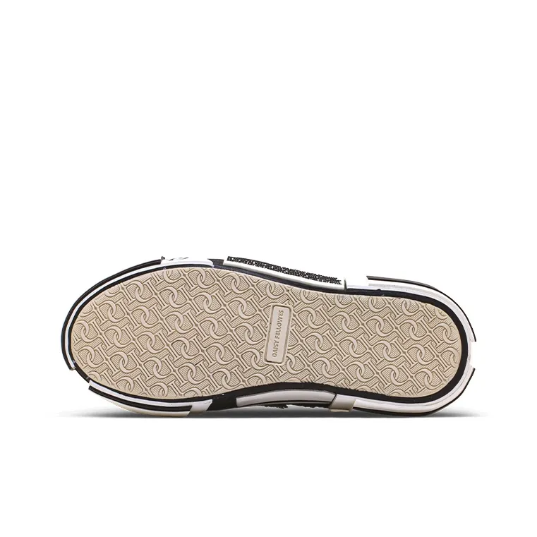 Daisy Fellowes Chocolate Series Low-Top Skateboard Shoes Unisex Chanel-Inspired Black-5