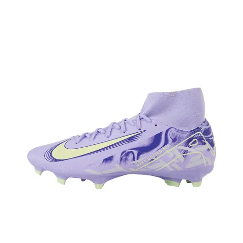 Nike Assassin Series FG Rubber Long Studs Cushioning Wear Resistant Soccer Shoes Unisex Taro Purple
