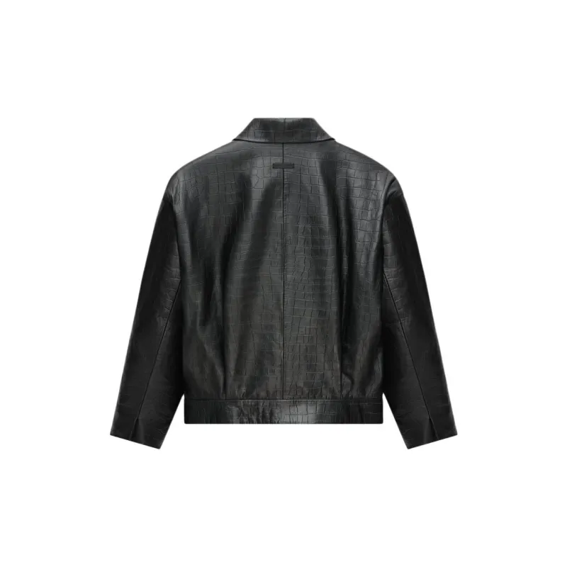 Fear Of God Leather Cropped Jacket-1