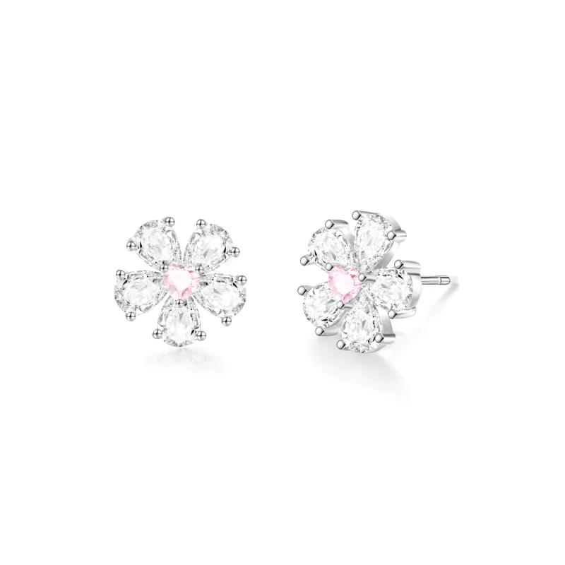 ZHENJIUJIU S925 Stud Earrings Women's-0