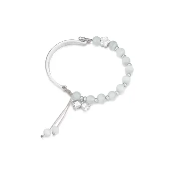 CLARKIA FLOWER 990 Silver Pure Silver Bracelets Women's