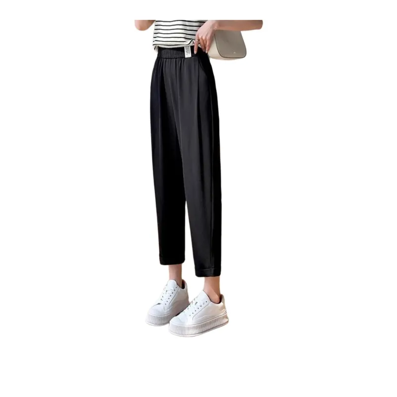 Ya Sheep People Casual Pants Women's Black-2