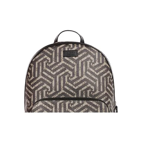 GUCCI Canvas With Leather Backpack Large Size Men's Ebony/Black-4