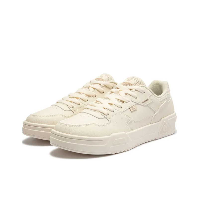 361° Cushioned Wear-Resistant Lightweight Low-Top Skateboard Shoes Men's Lotus White-2