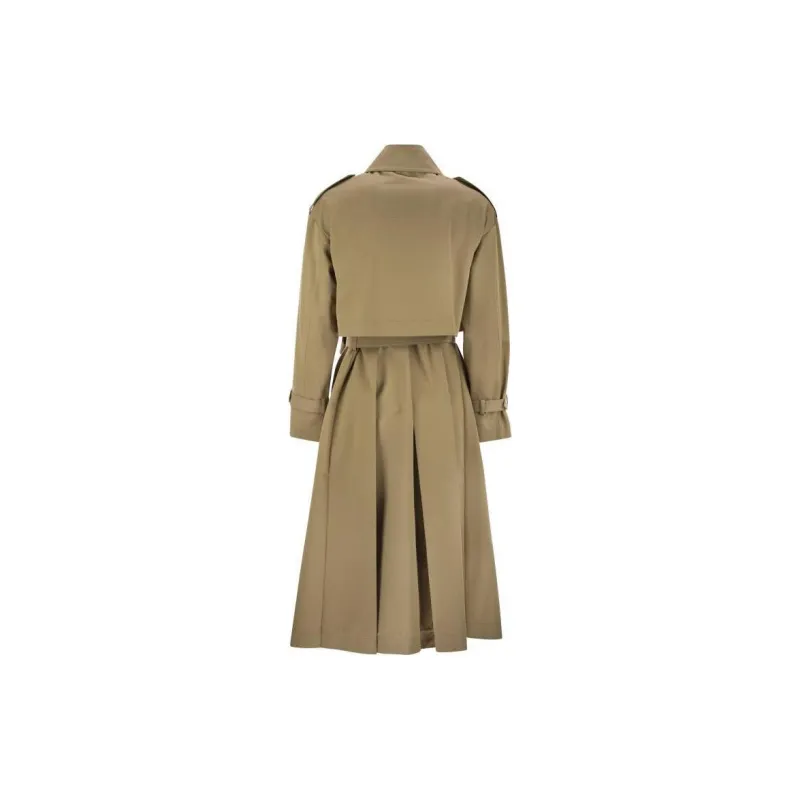 WEEKEND MaxMara Vivetta Drip Proof Gabardine Trench Set-1