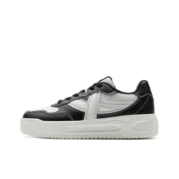 XTEP Air Force One Lightweight Wear-Resistant Height Increasing Low-Top Skateboard Shoes Women's White Black
