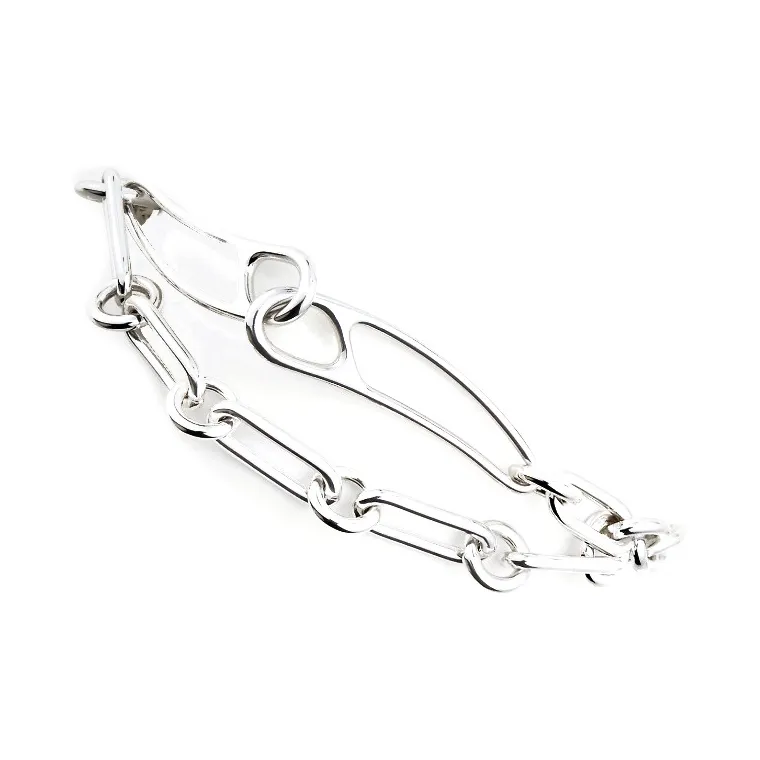 HERMES 925 Sterling Silver Bracelets Women's Silver-1