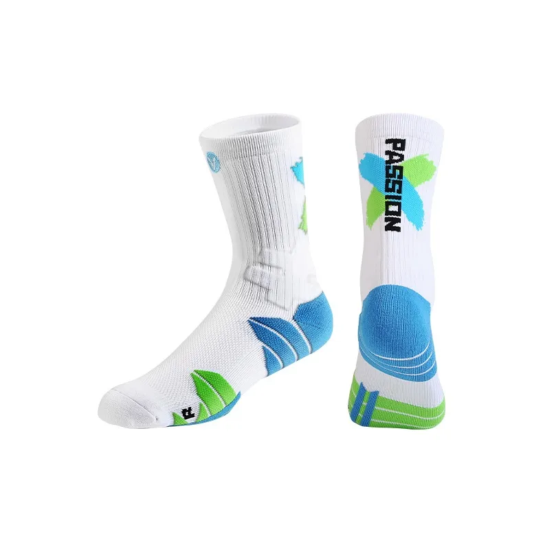 VEIDOORN Knee High Socks Unisex 3 Pack Blue Green-1