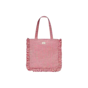Loeffler Randall Polyester Tote Bag Shopping Bag Shoulder Bags Medium Size Women's Red