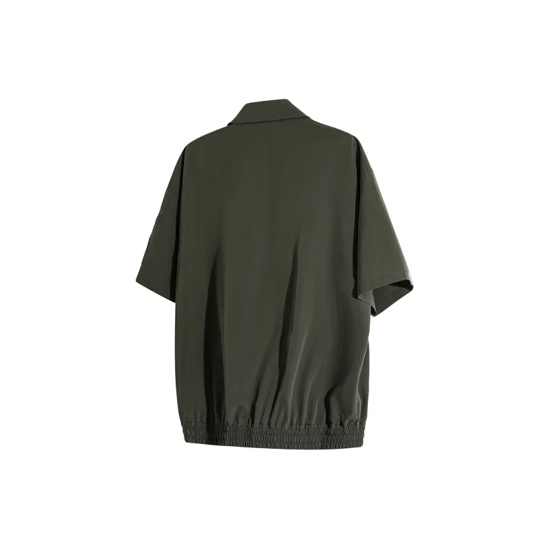 MEIPIN TANG Shirt Unisex Army Green-1