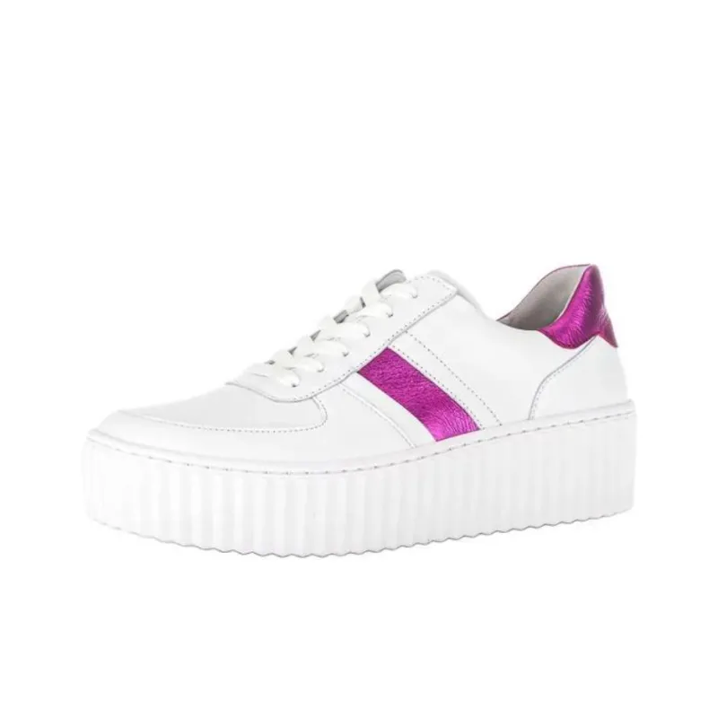 Gabor Fashion Low Top Casual Shoes Women's White-2